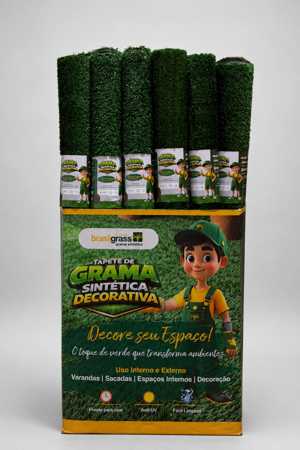 Caixa expositora BrasilGrass Home — Decorativa