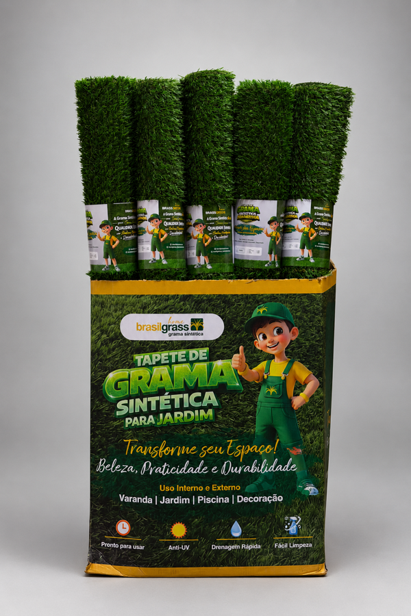 Caixa expositora BrasilGrass Home — Jardim